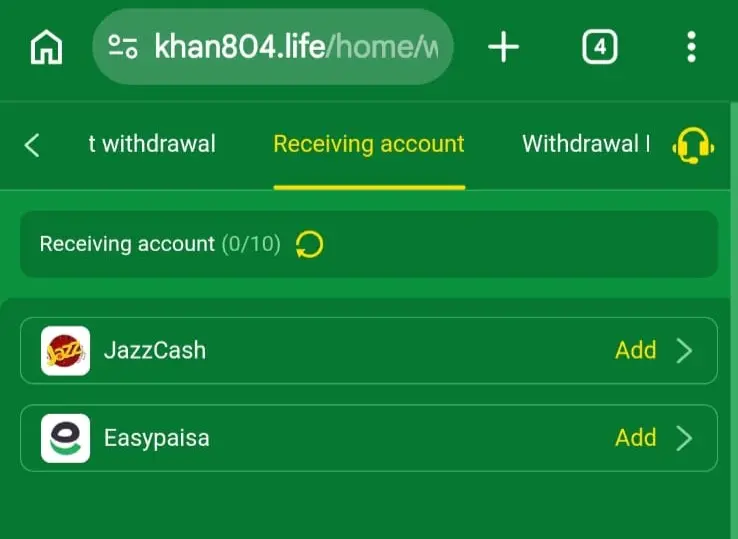 Khan804 Withdraw Money